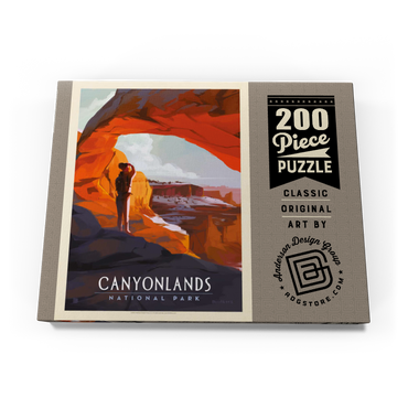 Darstellung des Puzzle Motivs Canyonlands: Under Mesa Arch, Vintage Poster 200 Puzzle Schachtel Ansicht3