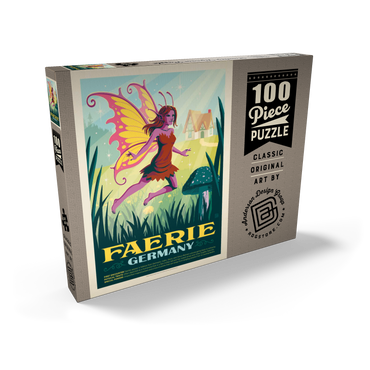 Darstellung des Puzzle Motivs Mythical Creatures: Faerie (Germany), Vintage Poster 100 Puzzle Schachtel Ansicht2