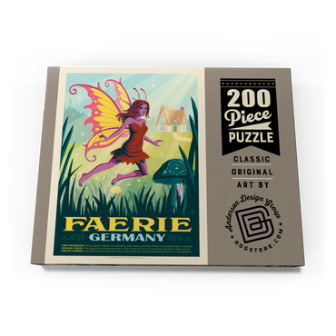 Darstellung des Puzzle Motivs Mythical Creatures: Faerie (Germany), Vintage Poster 200 Puzzle Schachtel Ansicht3