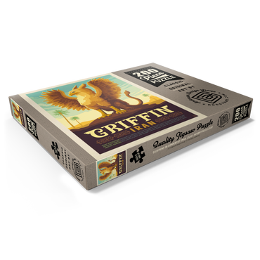 Darstellung des Puzzle Motivs Mythical Creatures: Griffin (Iran), Vintage Poster 200 Puzzle Schachtel Ansicht1