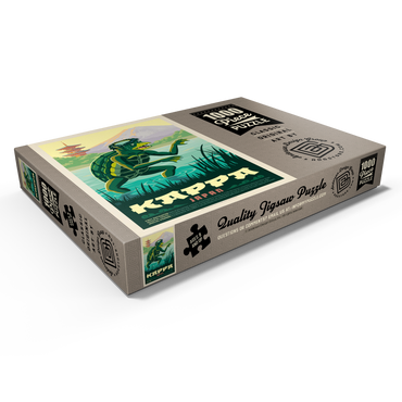 Darstellung des Puzzle Motivs Mythical Creatures: Kappa (Japan), Vintage Poster 1000 Puzzle Schachtel Ansicht1