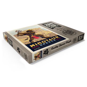 Darstellung des Puzzle Motivs Mythical Creatures: Minotaur (Greece), Vintage Poster 200 Puzzle Schachtel Ansicht1