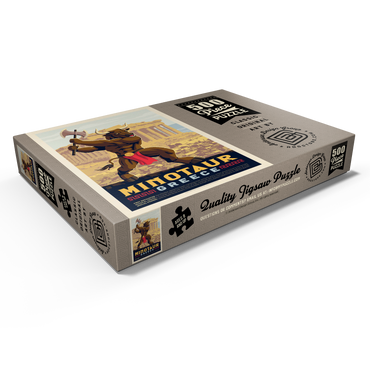 Darstellung des Puzzle Motivs Mythical Creatures: Minotaur (Greece), Vintage Poster 500 Puzzle Schachtel Ansicht1