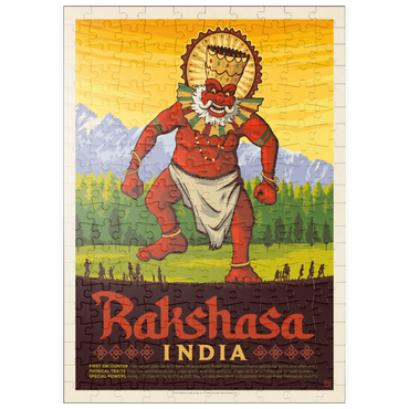 Darstellung des Puzzle Motivs puzzleplate Mythical Creatures: Rakshasa (India), Vintage Poster 200 Puzzle