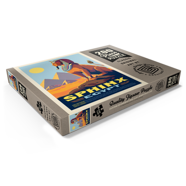 Darstellung des Puzzle Motivs Mythical Creatures: Sphinx (Egypt), Vintage Poster 200 Puzzle Schachtel Ansicht1