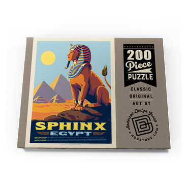 Darstellung des Puzzle Motivs Mythical Creatures: Sphinx (Egypt), Vintage Poster 200 Puzzle Schachtel Ansicht3
