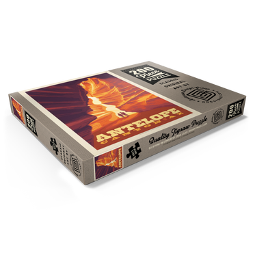 Darstellung des Puzzle Motivs Antelope Canyon, Arizona, Vintage Poster 200 Puzzle Schachtel Ansicht1