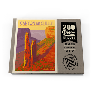 Darstellung des Puzzle Motivs Canyon De Chelly National Monument, Arizona, Vintage Poster 200 Puzzle Schachtel Ansicht3
