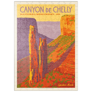 Darstellung des Puzzle Motivs puzzleplate Canyon De Chelly National Monument, Arizona, Vintage Poster 200 Puzzle