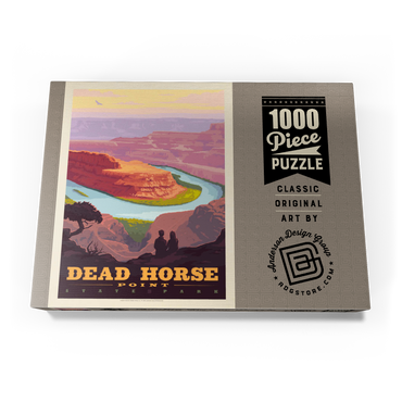 Darstellung des Puzzle Motivs Dead Horse Point State Park, Utah, Vintage Poster 1000 Puzzle Schachtel Ansicht3