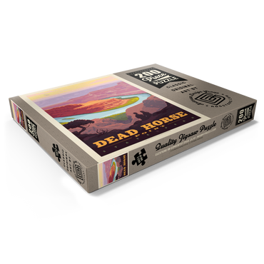 Darstellung des Puzzle Motivs Dead Horse Point State Park, Utah, Vintage Poster 200 Puzzle Schachtel Ansicht1