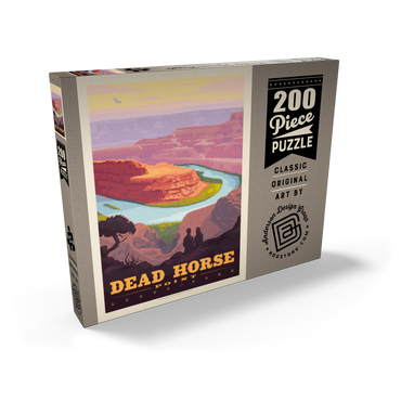 Darstellung des Puzzle Motivs Dead Horse Point State Park, Utah, Vintage Poster 200 Puzzle Schachtel Ansicht2