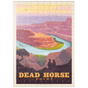 Darstellung des Puzzle Motivs puzzleplate Dead Horse Point State Park, Utah, Vintage Poster 200 Puzzle