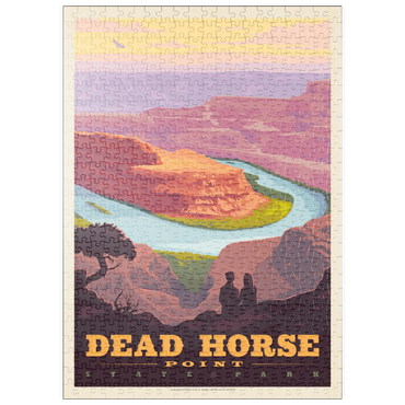 Darstellung des Puzzle Motivs puzzleplate Dead Horse Point State Park, Utah, Vintage Poster 500 Puzzle