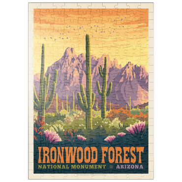 Darstellung des Puzzle Motivs puzzleplate Ironwood Forest National Monument, Arizona, Vintage Poster 200 Puzzle