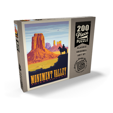 Darstellung des Puzzle Motivs Monument Valley: Cowboy Ranger, Vintage Poster 200 Puzzle Schachtel Ansicht2