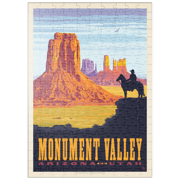 Darstellung des Puzzle Motivs puzzleplate Monument Valley: Cowboy Ranger, Vintage Poster 200 Puzzle