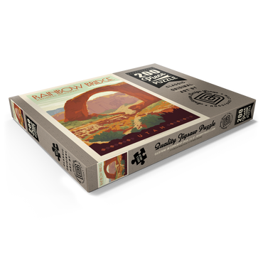 Darstellung des Puzzle Motivs Rainbow Bridge National Monument, Vintage Poster 200 Puzzle Schachtel Ansicht1