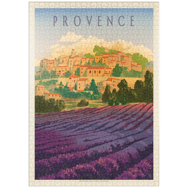 Darstellung des Puzzle Motivs puzzleplate France: Provence In The Afternoon, Vintage Poster 1000 Puzzle