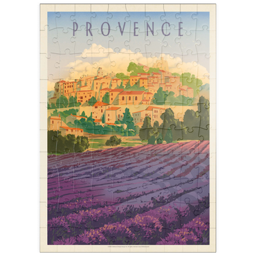 Darstellung des Puzzle Motivs puzzleplate France: Provence In The Afternoon, Vintage Poster 100 Puzzle