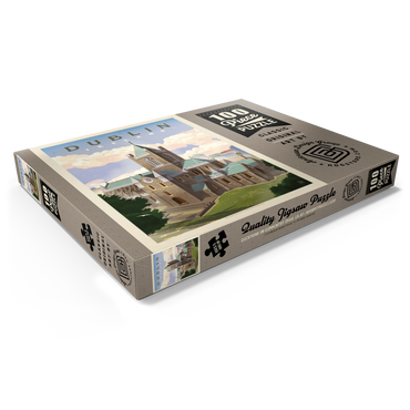 Darstellung des Puzzle Motivs Ireland: Dublin, Vintage Poster 100 Puzzle Schachtel Ansicht1