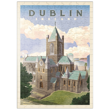 Darstellung des Puzzle Motivs puzzleplate Ireland: Dublin, Vintage Poster 200 Puzzle