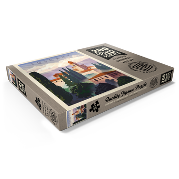 Darstellung des Puzzle Motivs Italy: Tuscany In The Summer, Vintage Poster 200 Puzzle Schachtel Ansicht1