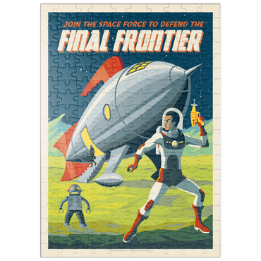 Darstellung des Puzzle Motivs puzzleplate Final Frontier (Join The Space Force), Vintage Poster 200 Puzzle