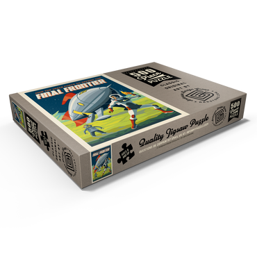 Darstellung des Puzzle Motivs Final Frontier (Join The Space Force), Vintage Poster 500 Puzzle Schachtel Ansicht1