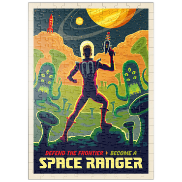 Darstellung des Puzzle Motivs puzzleplate Space Ranger: Retro Futura, Vintage Poster 200 Puzzle