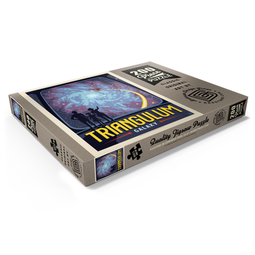 Darstellung des Puzzle Motivs Triangulum Galaxy, Vintage Poster 200 Puzzle Schachtel Ansicht1