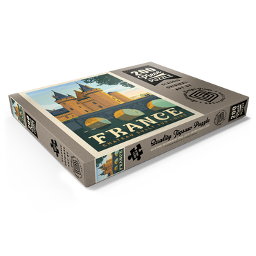 Darstellung des Puzzle Motivs France: Loire Valley, Vintage Poster 200 Puzzle Schachtel Ansicht1