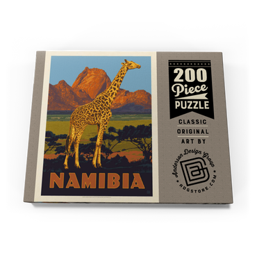 Darstellung des Puzzle Motivs Namibia, Africa, Vintage Poster 200 Puzzle Schachtel Ansicht3