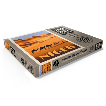 Darstellung des Puzzle Motivs Niger, Africa, Vintage Poster 200 Puzzle Schachtel Ansicht1