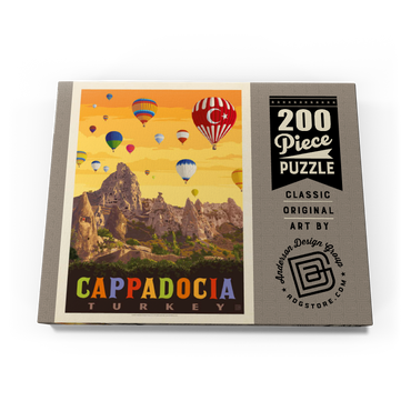 Darstellung des Puzzle Motivs Turkey: Cappadocia, Vintage Poster 200 Puzzle Schachtel Ansicht3