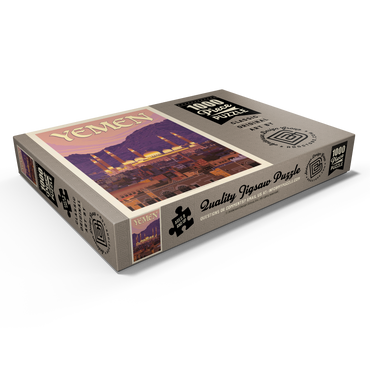 Darstellung des Puzzle Motivs Yemen, Vintage Poster 1000 Puzzle Schachtel Ansicht1