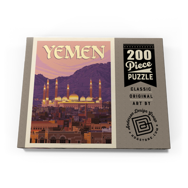 Darstellung des Puzzle Motivs Yemen, Vintage Poster 200 Puzzle Schachtel Ansicht3
