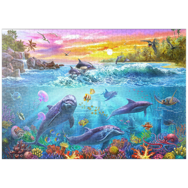 Darstellung des Puzzle Motivs puzzleplate Magnificent Undersea World 1000 Puzzle