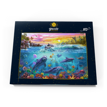 Darstellung des Puzzle Motivs Magnificent Undersea World 100 Puzzle Schachtel Ansicht3