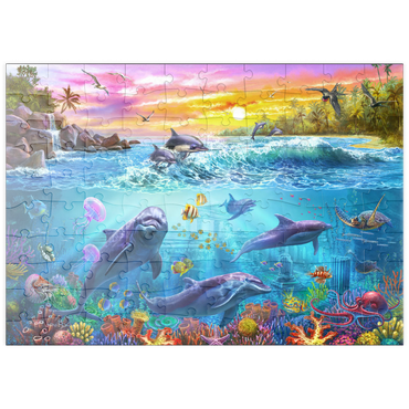 Darstellung des Puzzle Motivs puzzleplate Magnificent Undersea World 100 Puzzle