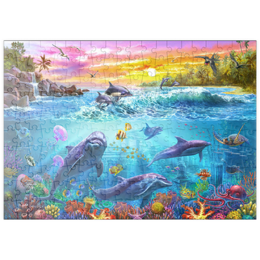 Darstellung des Puzzle Motivs puzzleplate Magnificent Undersea World 200 Puzzle