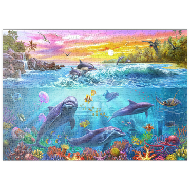 Darstellung des Puzzle Motivs puzzleplate Magnificent Undersea World 500 Puzzle