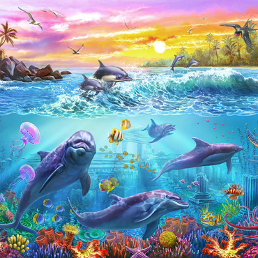 Darstellung des Puzzle Motivs Magnificent Undersea World 500 Puzzle 3D Modell