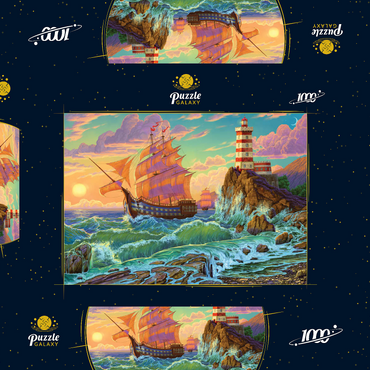 Darstellung des Puzzle Motivs Beautiful Masterpiece 1000 Puzzle Schachtel 3D Modell