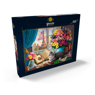 Darstellung des Puzzle Motivs View of the Eiffel Tower from the Window 200 Puzzle Schachtel Ansicht2