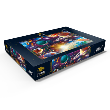 Darstellung des Puzzle Motivs Sunrise in Space 1000 Puzzle Schachtel Ansicht1