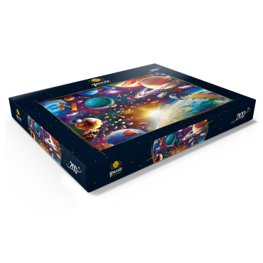 Darstellung des Puzzle Motivs Sunrise in Space 200 Puzzle Schachtel Ansicht1
