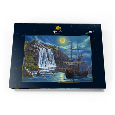 Darstellung des Puzzle Motivs Ship in the Night 500 Puzzle Schachtel Ansicht3