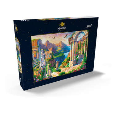 Darstellung des Puzzle Motivs Antique City 1000 Puzzle Schachtel Ansicht2