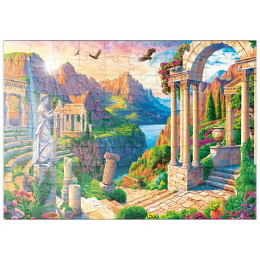 Darstellung des Puzzle Motivs puzzleplate Antique City 100 Puzzle